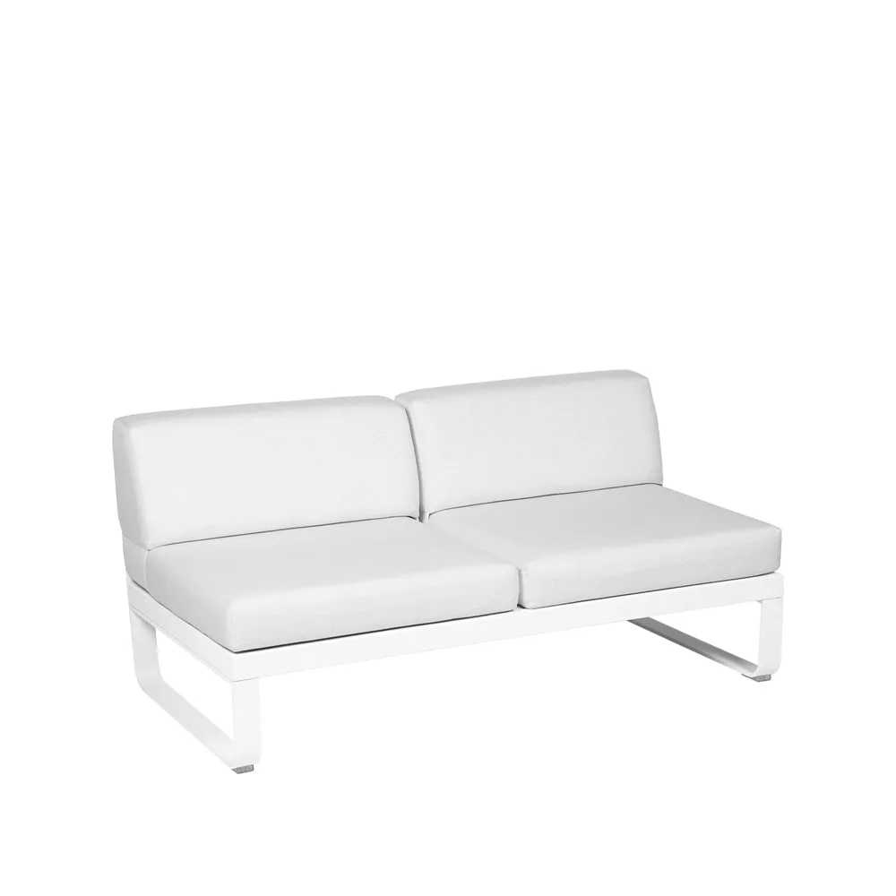 Bellevie Central modulsofa, 2-seters Cotton white, off-white pute Fermob