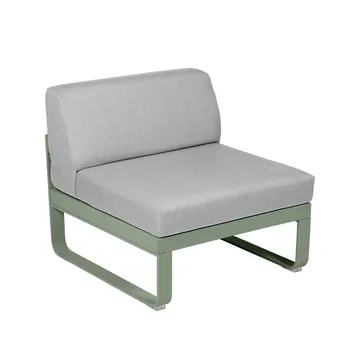 Bellevie Central modulsofa - Cactus, flannel grey pute, 1-seter - Fermob
