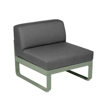 Bellevie Central modulsofa - Cactus, graphite grey pute, 1-seter - Fermob