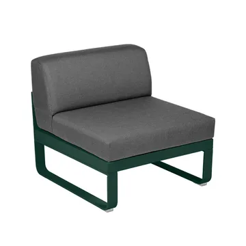 Bellevie Central modulsofa - Cedar green, graphite grey pute, 1-seter - Fermob