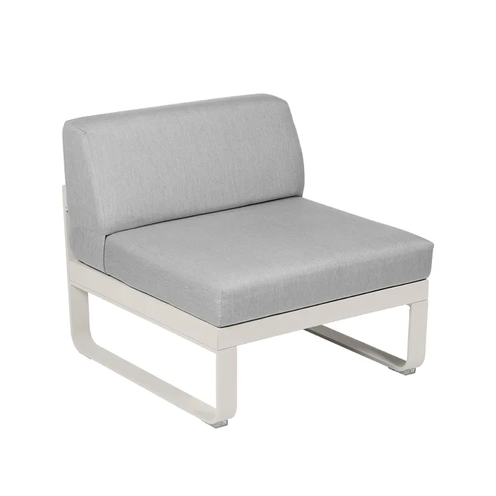 Bellevie Central modulsofa - Clay grey, flannel grey pute, 1-seter - Fermob