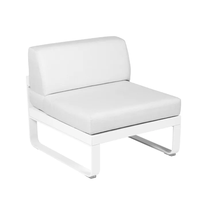 Bellevie Central modulsofa - Cotton white (hvit), off-white pute, 1-sete - Fermob