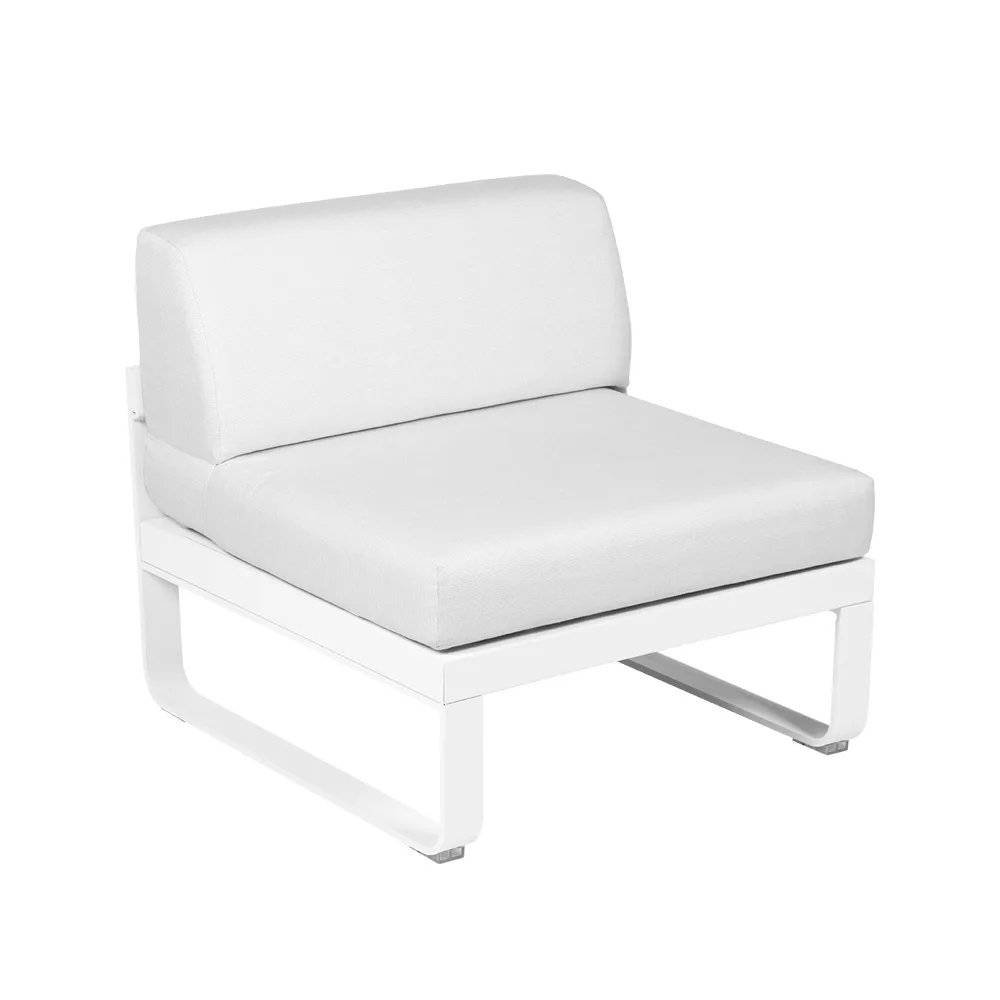 Bellevie Central modulsofa, Cotton white, off-white pute, 1-sete Fermob