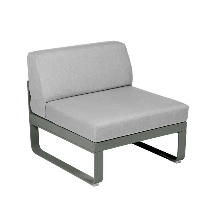 Bellevie Central modulsofa - Rosemary (grønn), flannel grey pute, 1-sete - Fermob