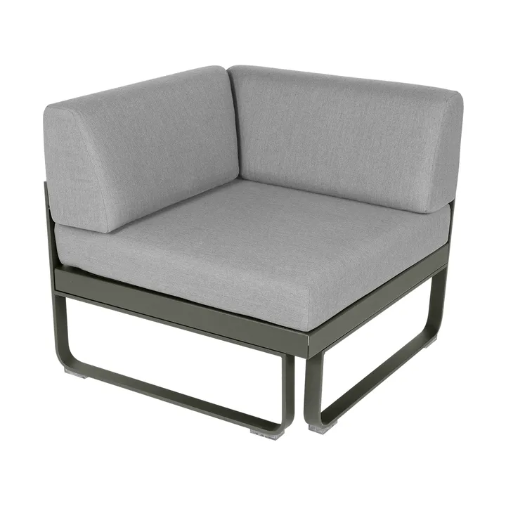Bellevie Corner modulsofa 1-seter - Rosemary (grønn)-flannel grey pute - Fermob