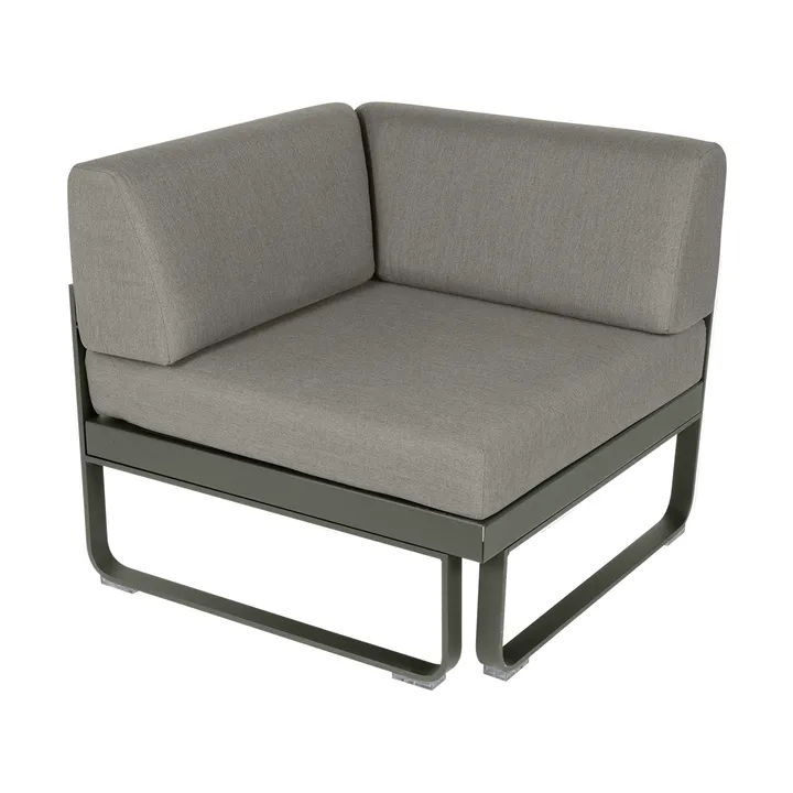 Bellevie Corner modulsofa 1-seter - Rosemary (grønn)-Grey taupe pute - Fermob
