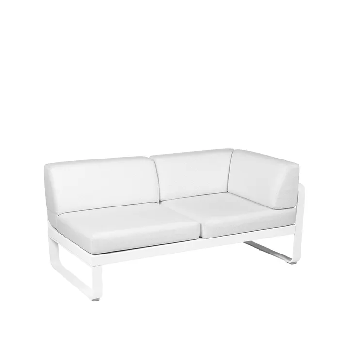 Bellevie Corner modulsofa - 2-seters cotton white, off-white pute, høyre - Fermob