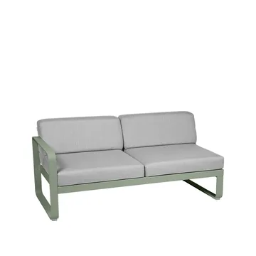 Bellevie Left modulsofa - 2-seters Cactus, flannel grey pute - Fermob