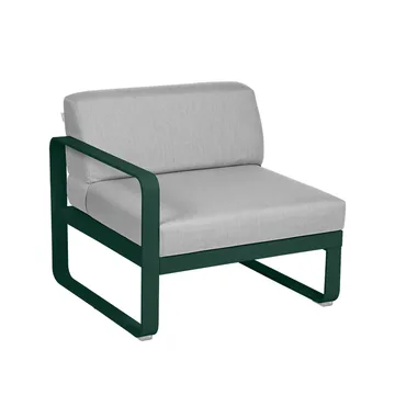 Bellevie Left modulsofa - Cedar green, flannel grey pute, 1-seter - Fermob
