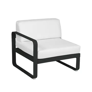 Bellevie Left modulsofa - Liquorice, off-white pute, 1-sete - Fermob