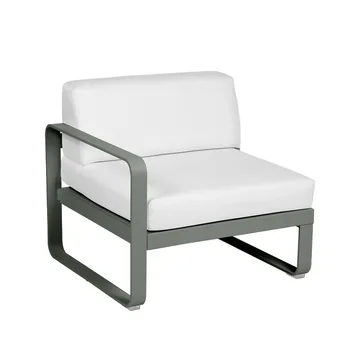 Bellevie Left modulsofa - Rosemary (grønn)-off-white pute-1-sete - Fermob