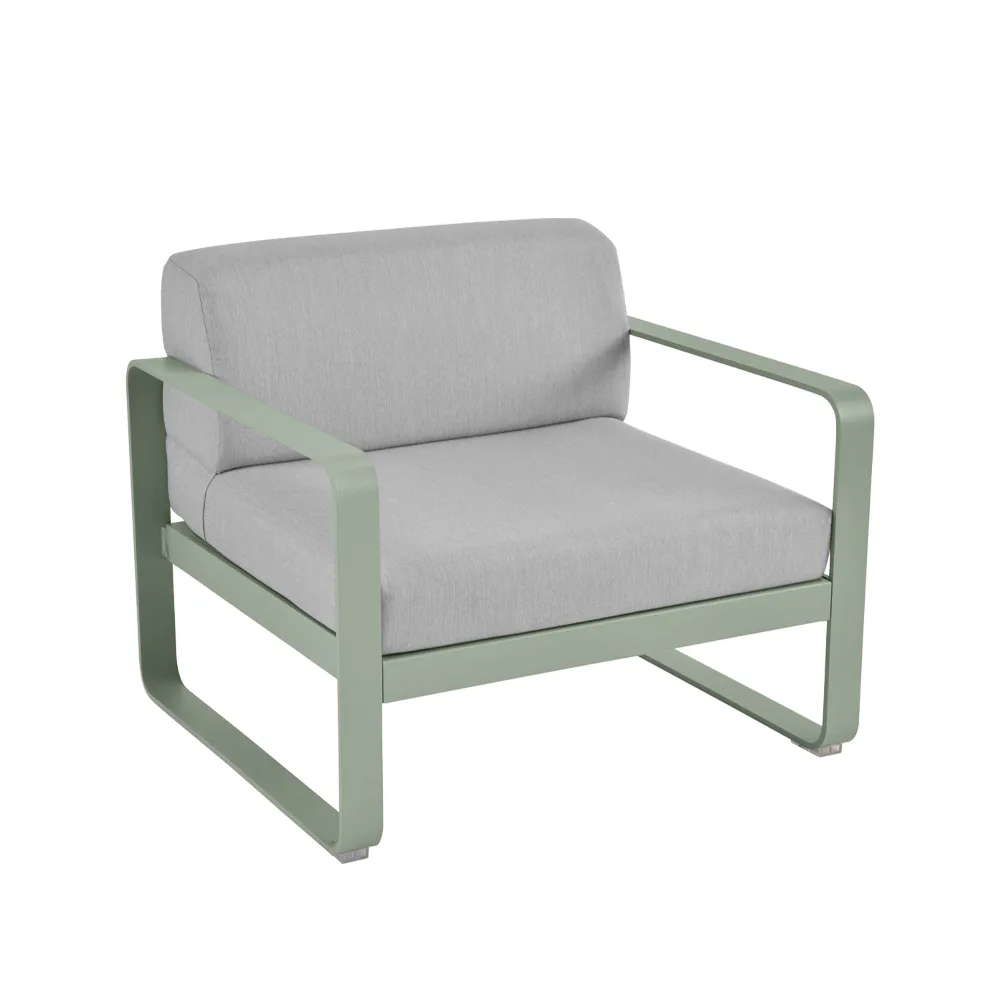Bellevie lenestol, Cactus (grønn), flannel grey pute Fermob