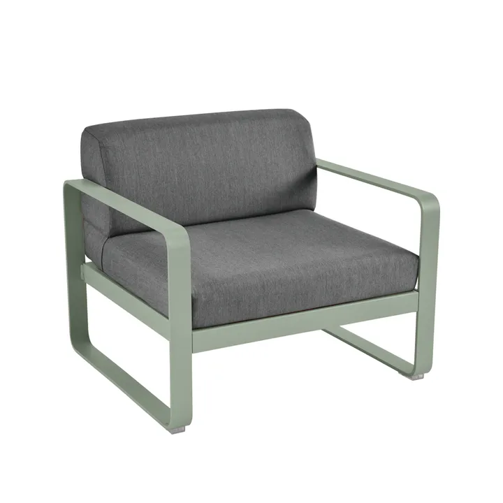 Bellevie lenestol - Cactus (grønn), graphite grey pute - Fermob