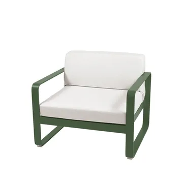 Bellevie lenestol - Cedar green (grønn), off-white pute - Fermob