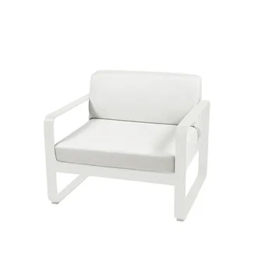 Bellevie lenestol - Cotton white (hvit), off-white pute - Fermob