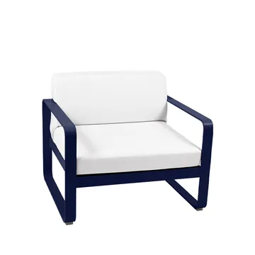 Bellevie lenestol - Deep blue (blå), off-white pute - Fermob