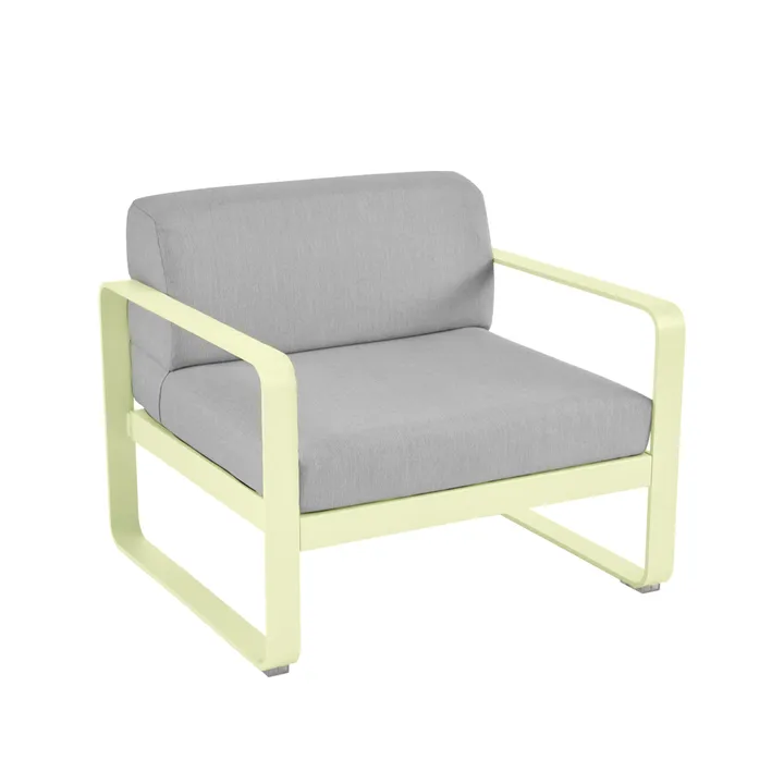 Bellevie lenestol - Frosted lemon (gul), flannel grey pute - Fermob