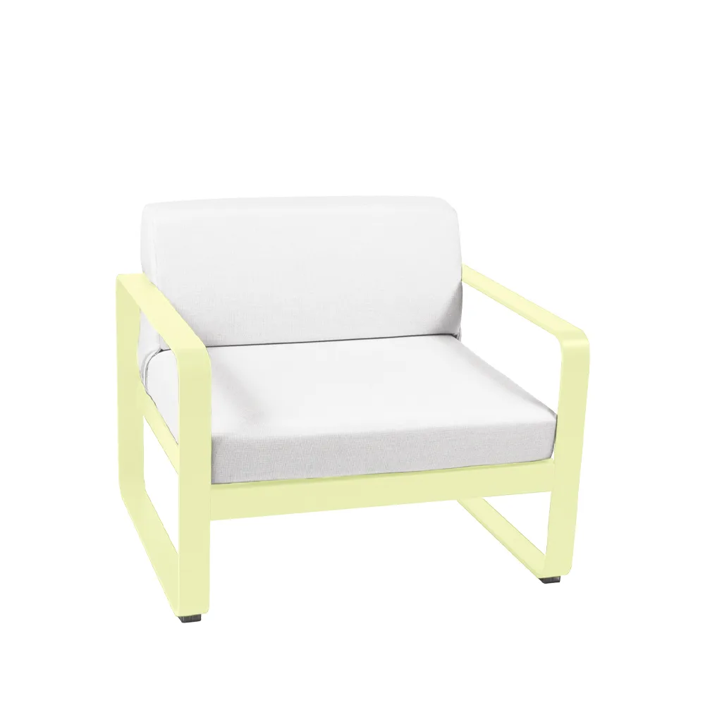 Bellevie lenestol, Frosted lemon (gul), off-white pute Fermob