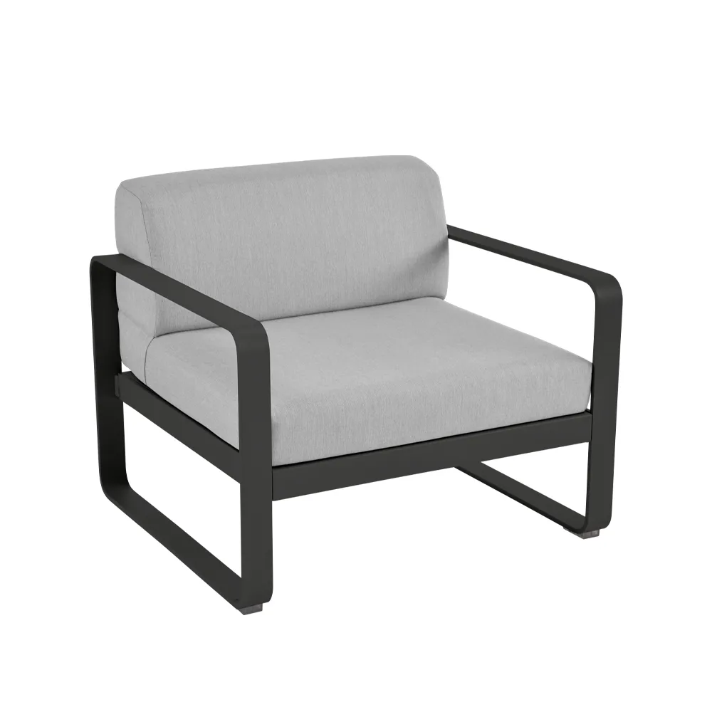 Bellevie lenestol, Liquorice, flannel grey pute Fermob