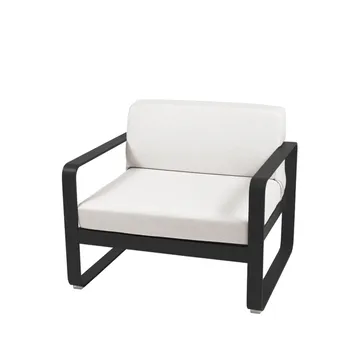 Bellevie lenestol - Liquorice, off-white pute - Fermob