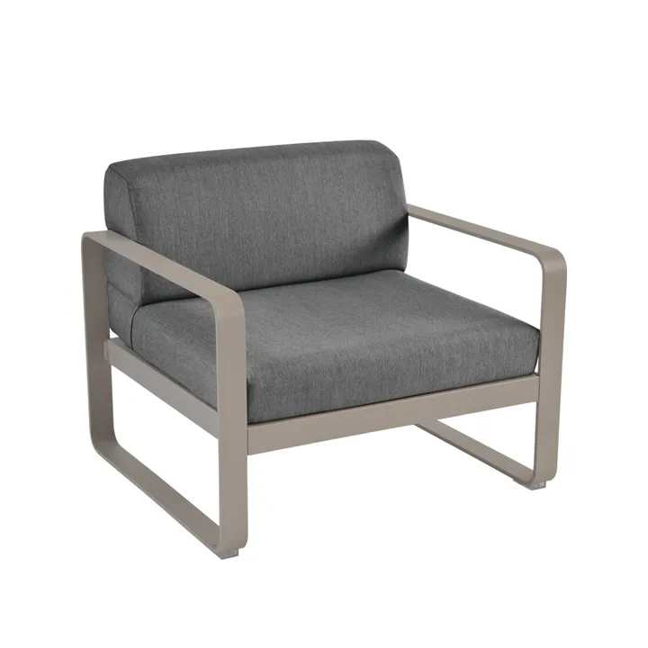 Bellevie lenestol - Nutmeg (beige), graphite grey pute - Fermob