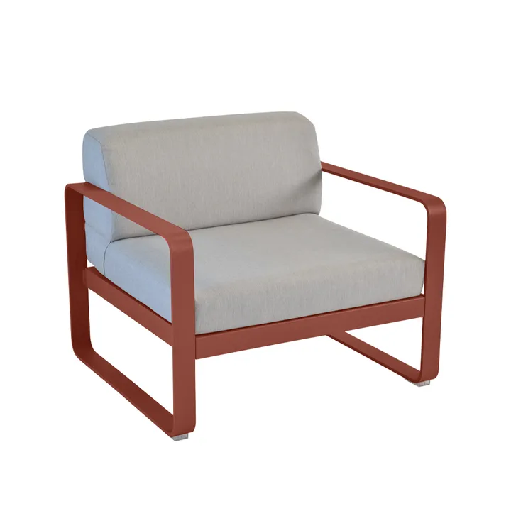 Bellevie lenestol - Red ochre, flannel grey pute - Fermob