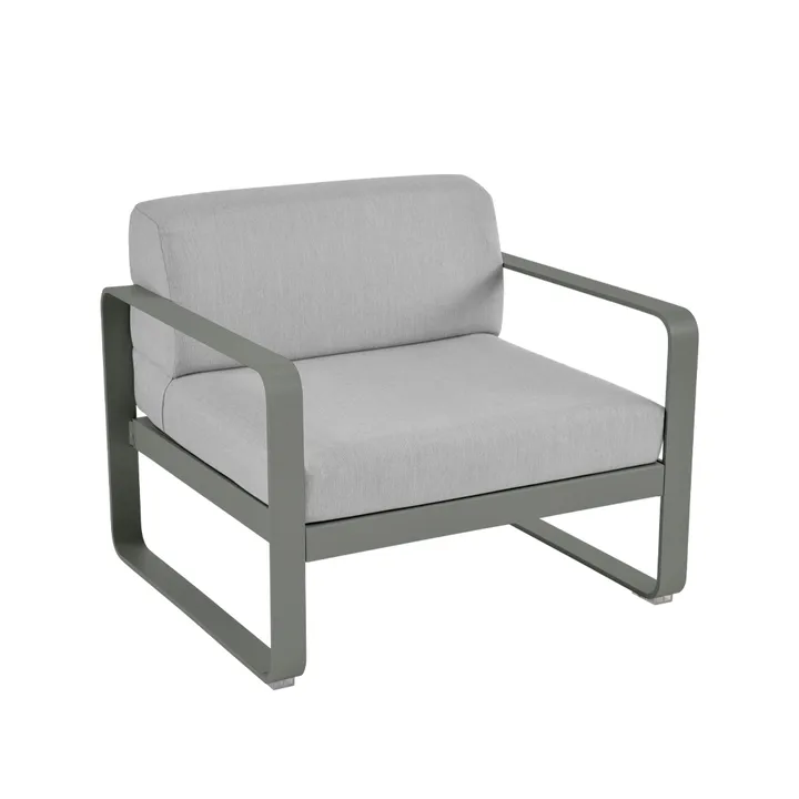 Bellevie lenestol - Rosemary (grønn), flannel grey pute - Fermob
