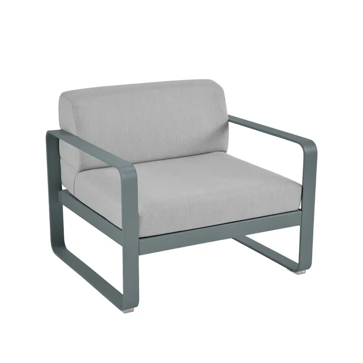 Bellevie lenestol - Storm grey, flannel grey pute - Fermob