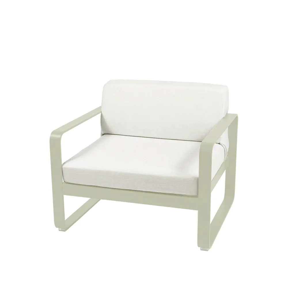 Bellevie lenestol, Willow green, off-white pute Fermob