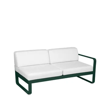 Bellevie Right modulsofa - 2-seters Cedar green, off-white pute - Fermob