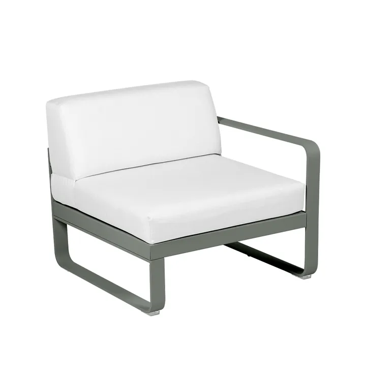 Bellevie Right modulsofa - Rosemary (grønn)-off-white pute-1-sete - Fermob