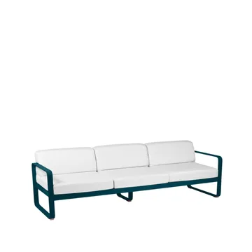 Bellevie sofa - 3-seters Acapulco blue, off-white pute - Fermob