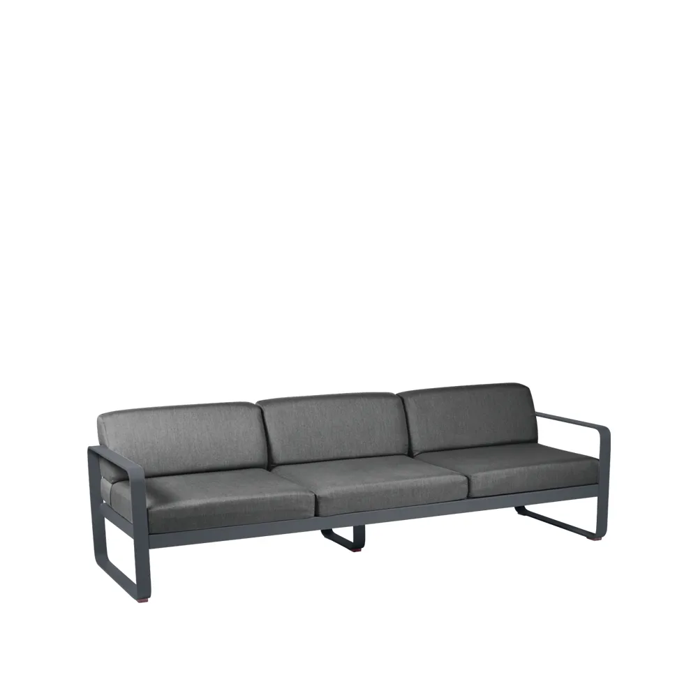 Bellevie sofa, 3-seters Anthracite (grå), graphite grey pute Fermob