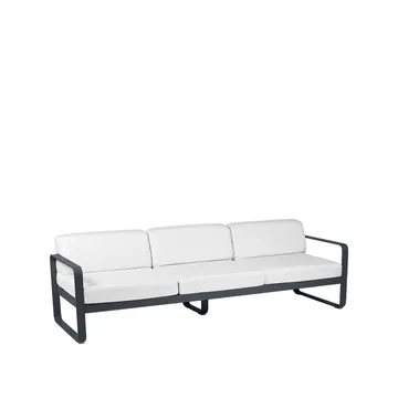 Bellevie sofa - 3-seters Anthracite, off-white pute - Fermob