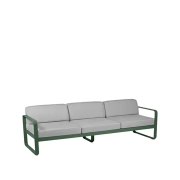 Bellevie sofa - 3-seters Cedar green, flannel grey pute - Fermob