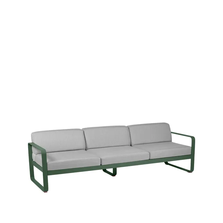 Bellevie sofa - 3-seters Cedar green, flannel grey pute - Fermob