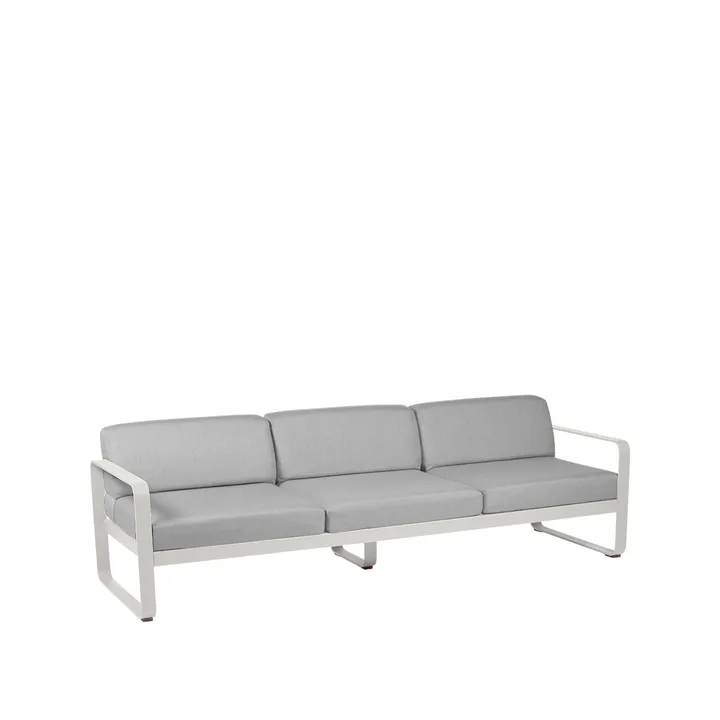 Bellevie sofa - 3-seters Clay grey (grå), flannel grey pute - Fermob