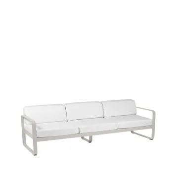 Bellevie sofa - 3-seters Clay grey, off-white pute - Fermob