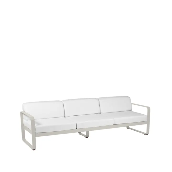 Bellevie sofa - 3-seters Clay grey, off-white pute - Fermob