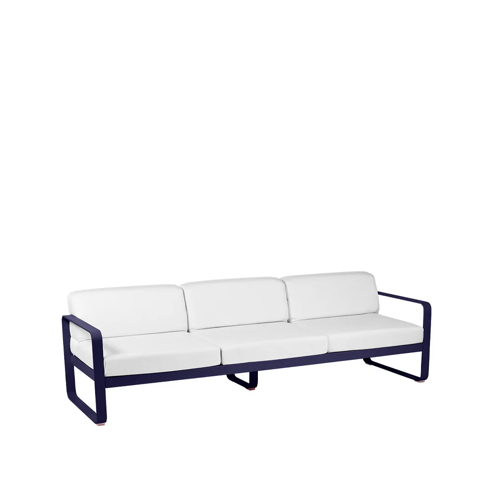 Bellevie sofa, 3-seters Deep blue, off-white pute Fermob