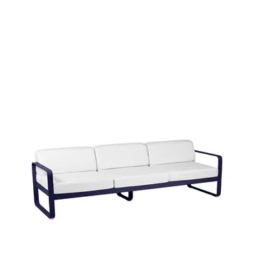 Bellevie sofa - 3-seters Deep blue, off-white pute - Fermob