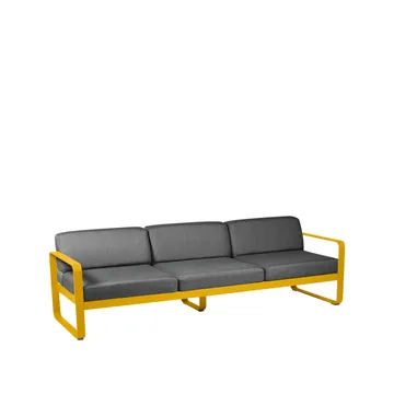 Bellevie sofa - 3-seters Honey, graphite grey pute - Fermob