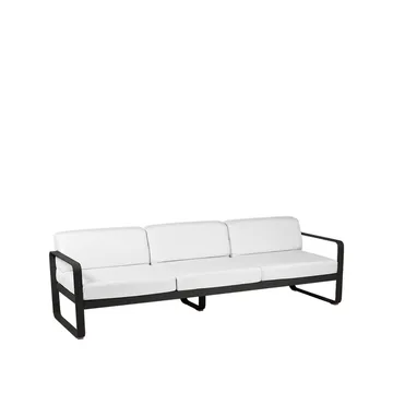 Bellevie sofa - 3-seters liquorice, off-white pute - Fermob