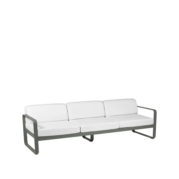 Bellevie sofa - 3-seters Rosemary (grønn)-off-white pute - Fermob