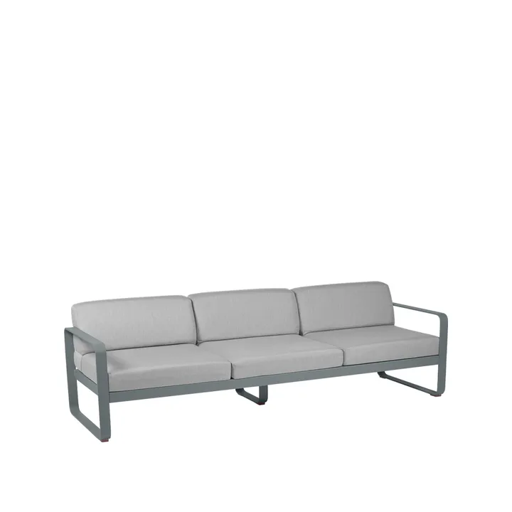 Bellevie sofa - 3-seters Storm grey (grå), flannel grey pute - Fermob