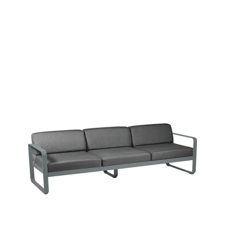 Bellevie sofa - 3-seters Storm grey (grå), graphite grey pute - Fermob