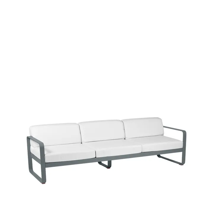 Bellevie sofa - 3-seters Storm grey, off-white pute - Fermob