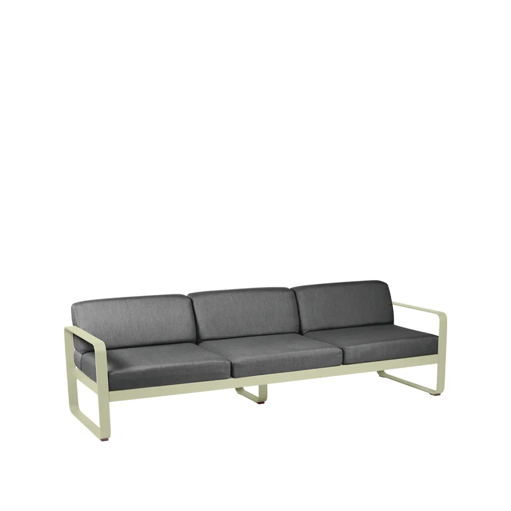 Bellevie sofa, 3-seters Willow green, graphite grey pute Fermob