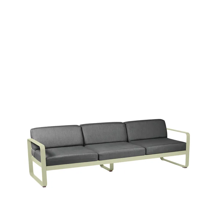 Bellevie sofa - 3-seters Willow green, graphite grey pute - Fermob