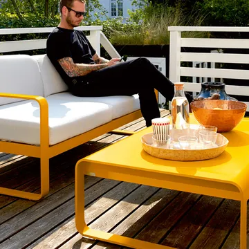 Bellevie sofabord lavt - Frosted lemon - Fermob